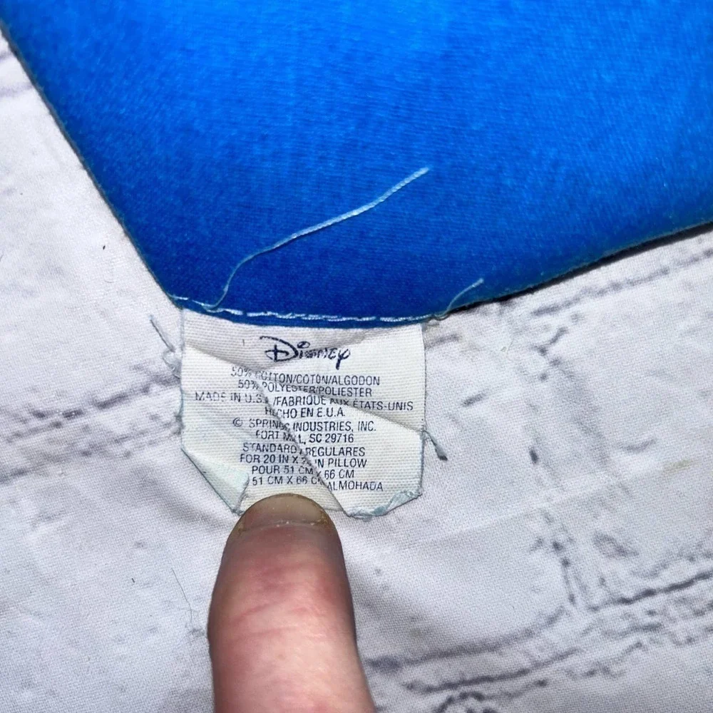 Pristine Vintage Disney Mickey Mouse Pluto Single Stitch Pillow Case